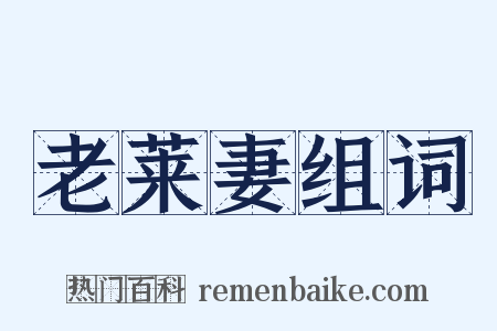 老莱妻组词是什么意思的图片